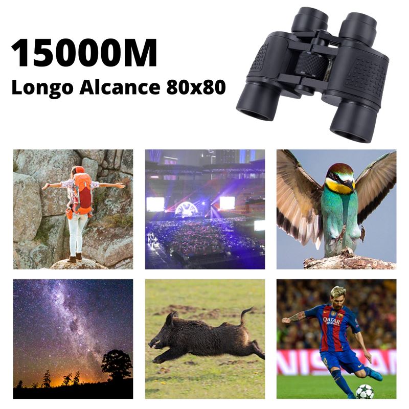 Binóculos Profissional HD 80x80 | Longo alcance & Visão Noturna FLT1560