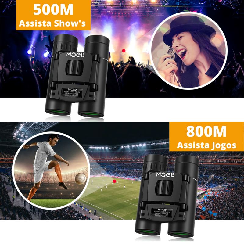 Binóculos Profissional HD 100x22 | 30.000M & Visão Noturna FLT092