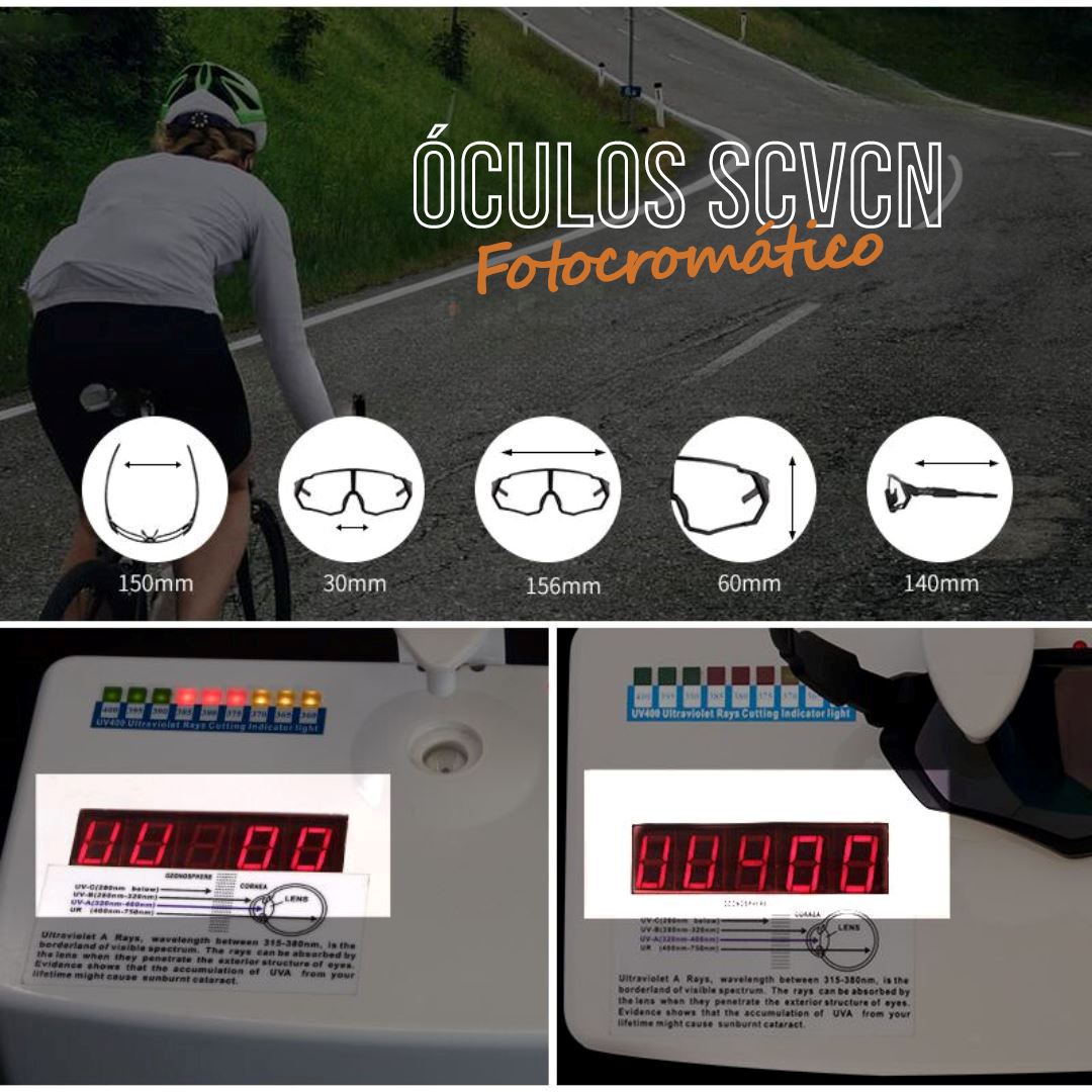 Óculos Fotocromático SCVCN UV400 FLT995